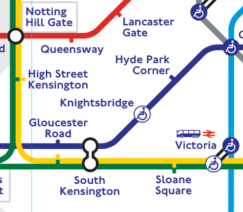 Snippet of a diagram of the London Underground